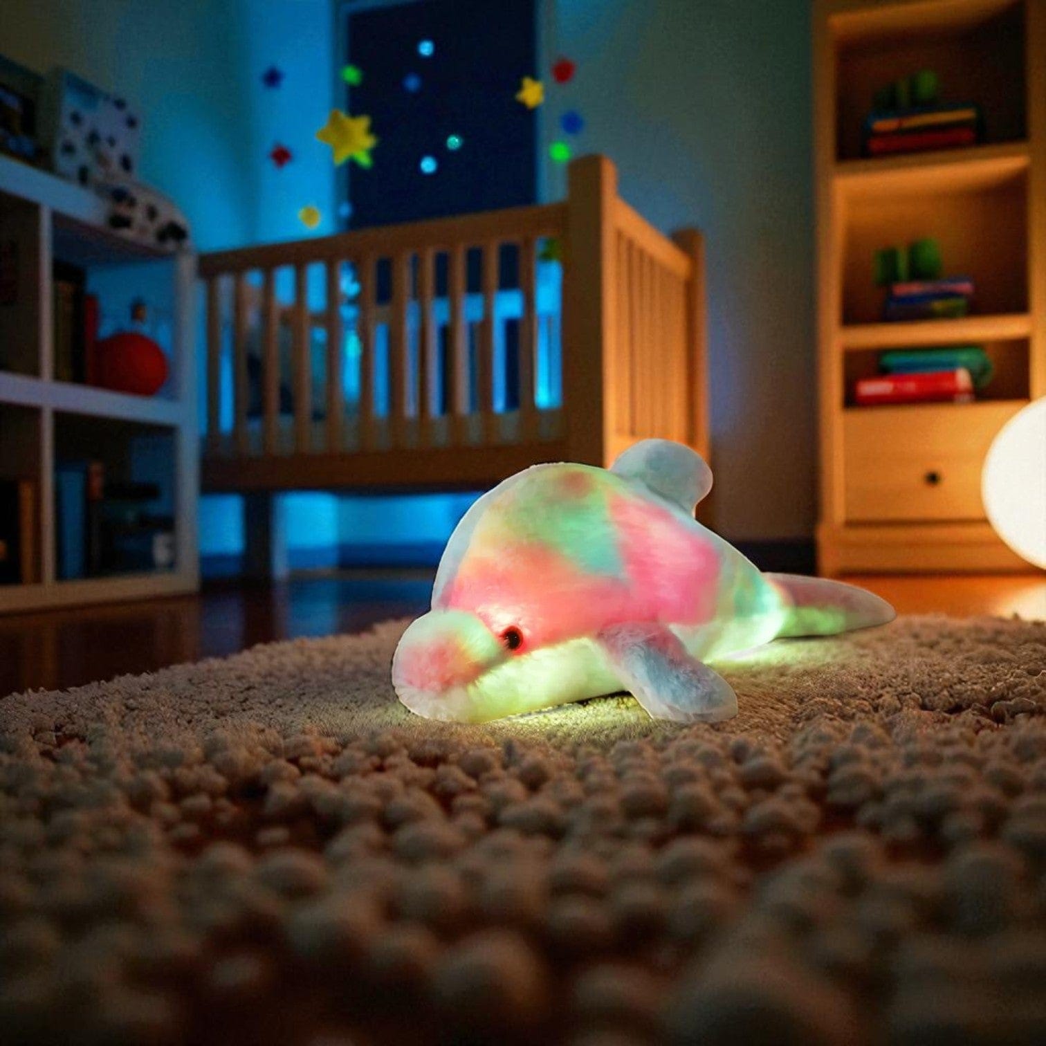 Veilleuse dauphin peluche