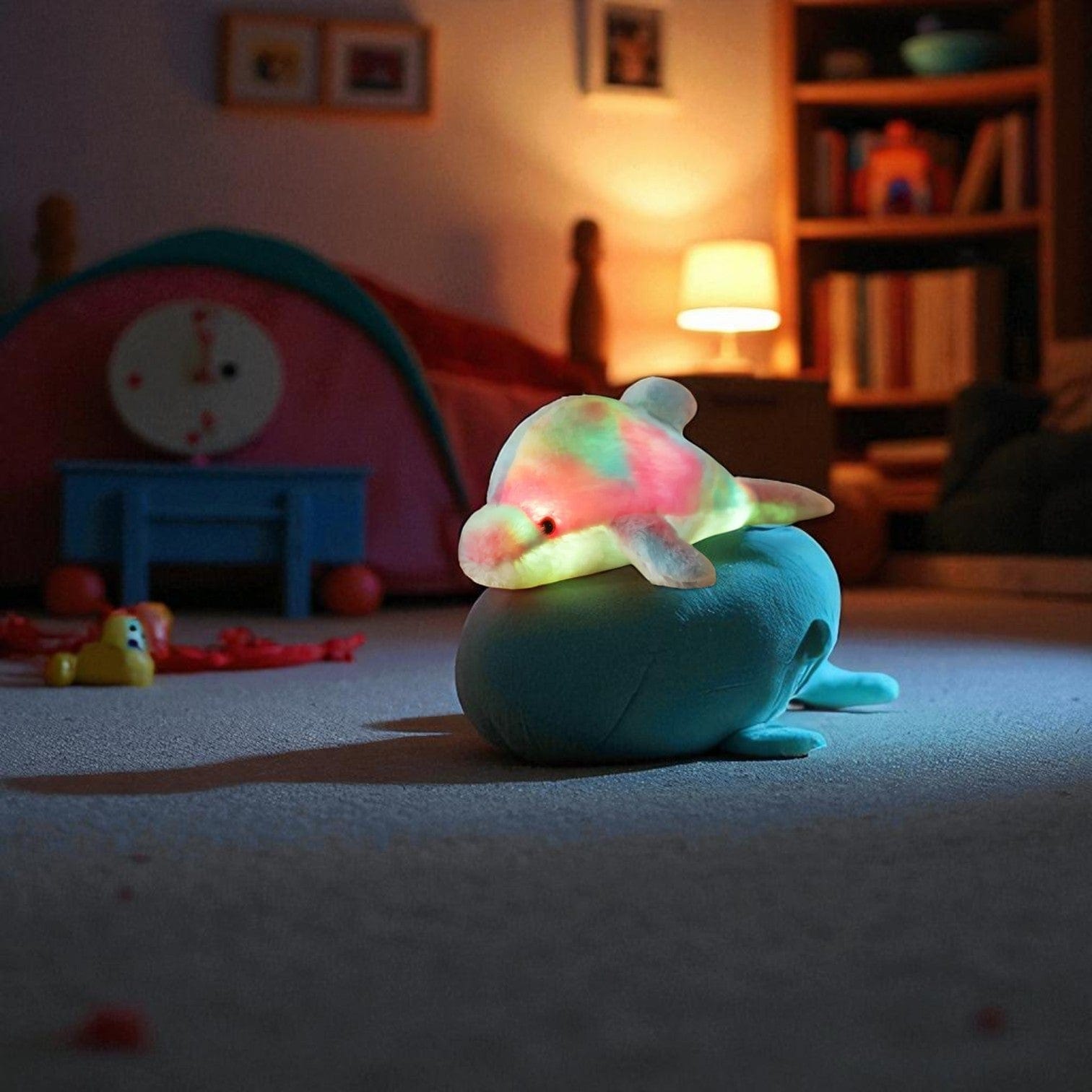 Veilleuse dauphin peluche