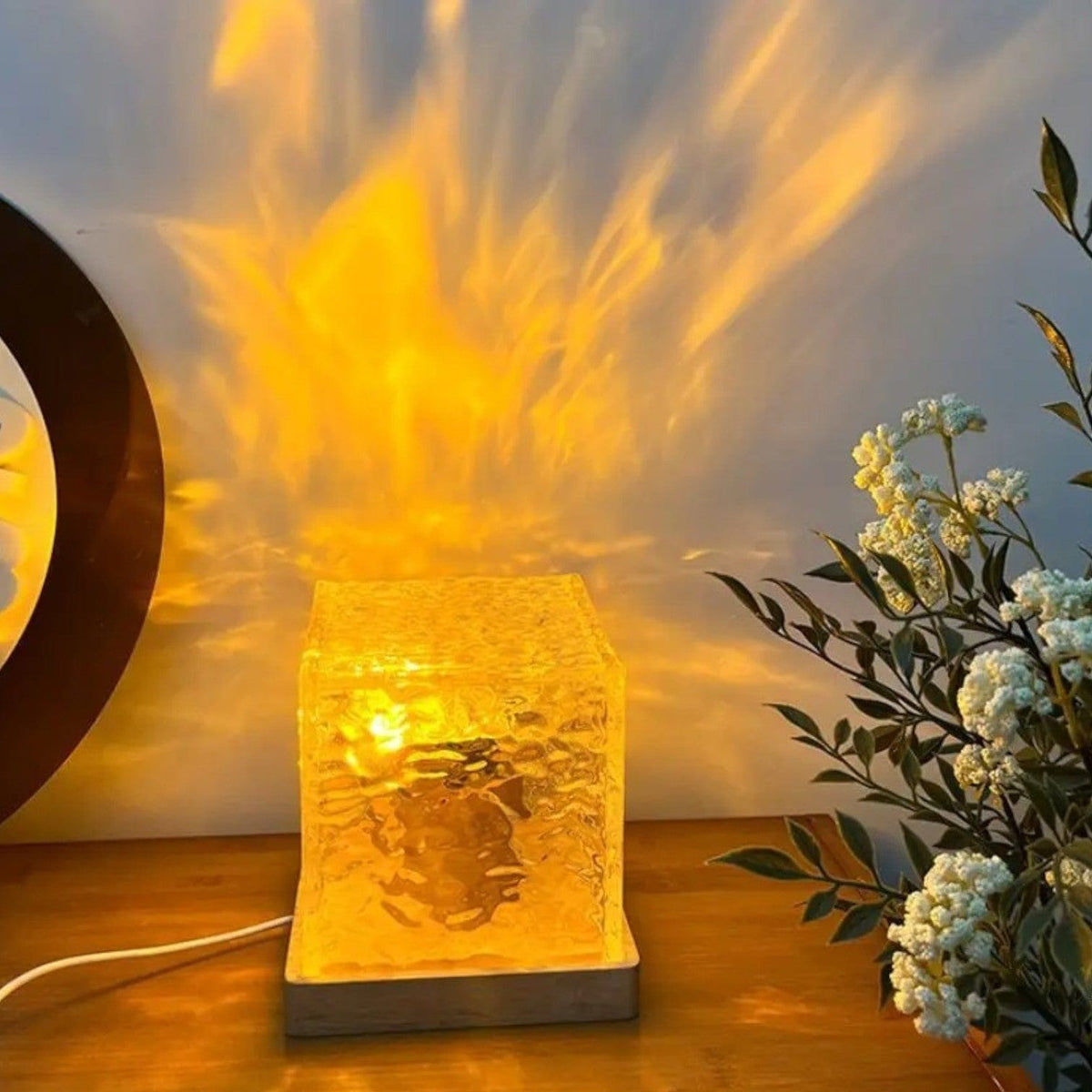 Veilleuse design cube lumineux