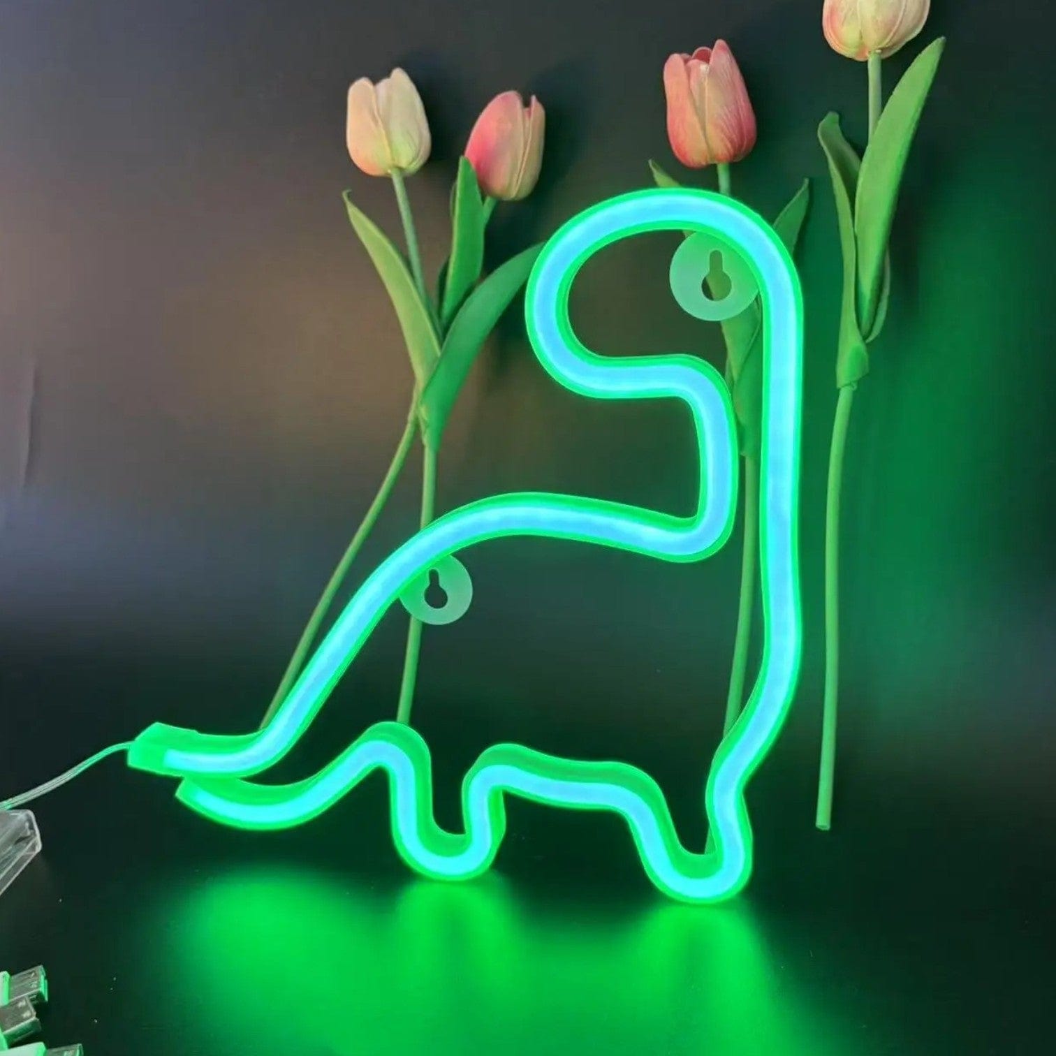 Veilleuse dinosaure néon