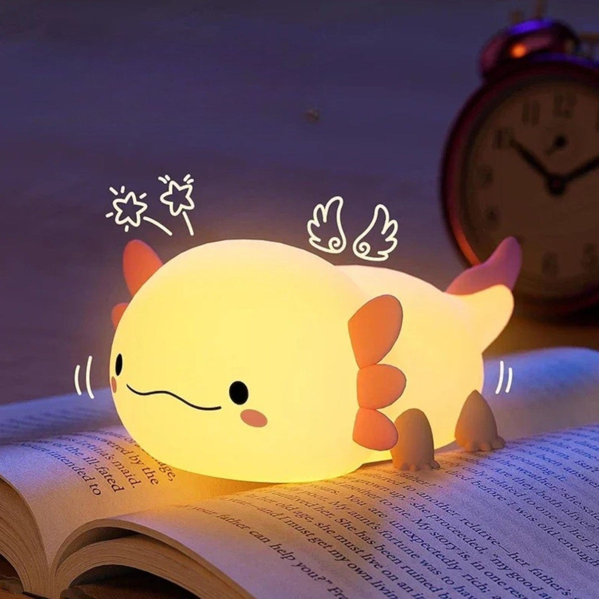 Veilleuse enfant axolotl mignon