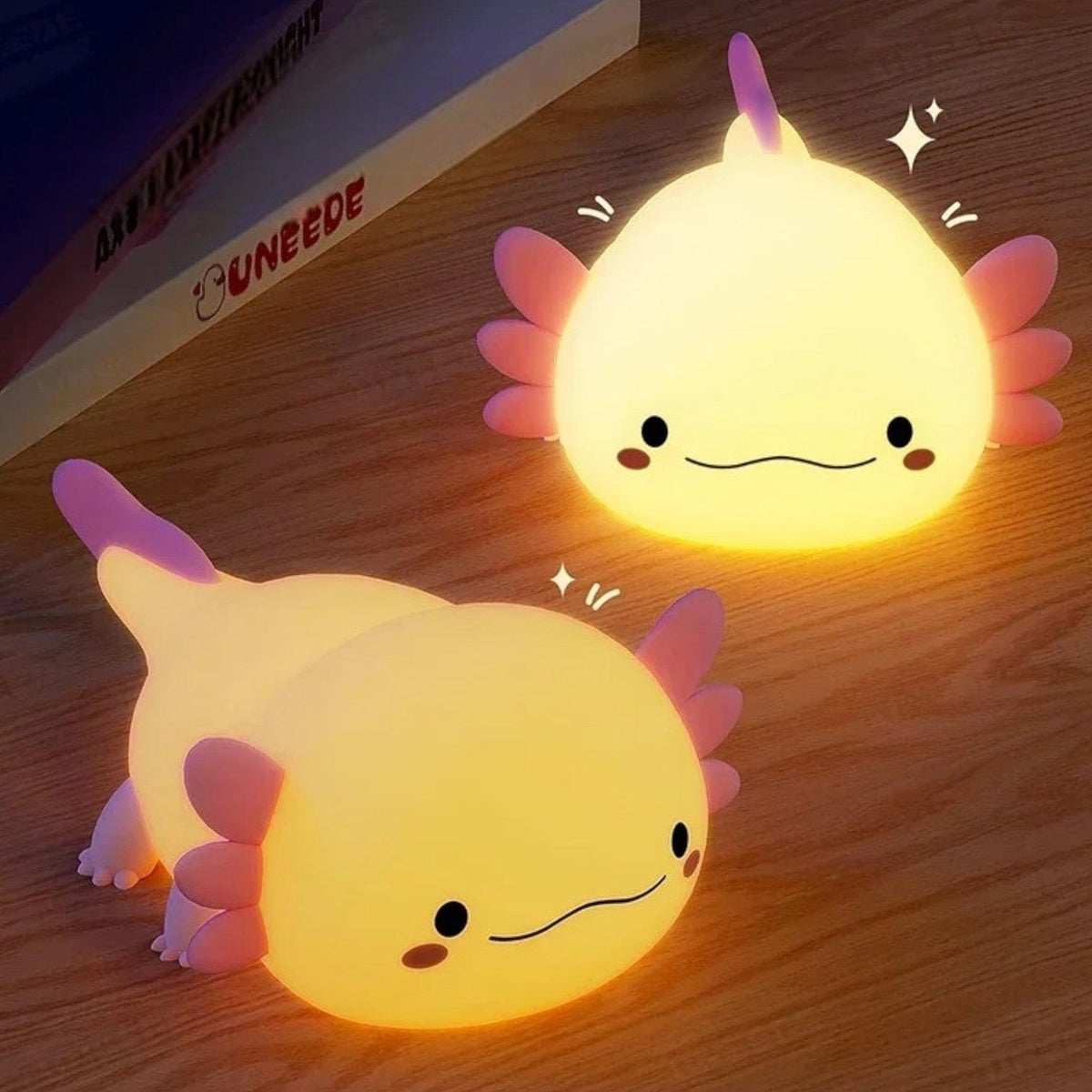 Veilleuse enfant axolotl mignon