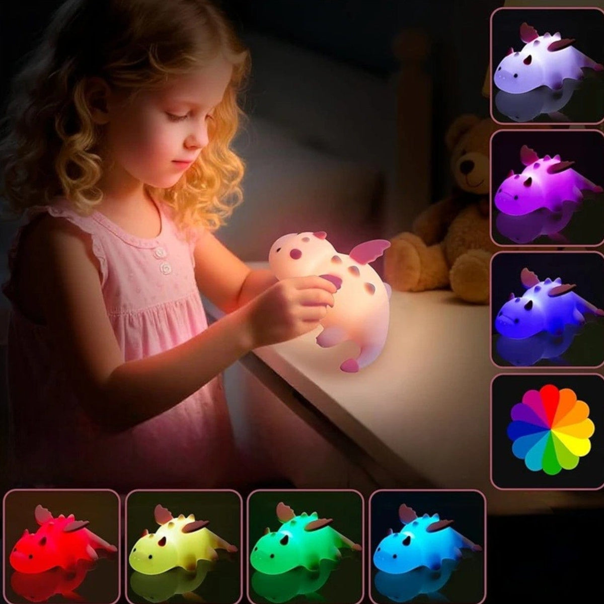 Veilleuse enfant petit dragon