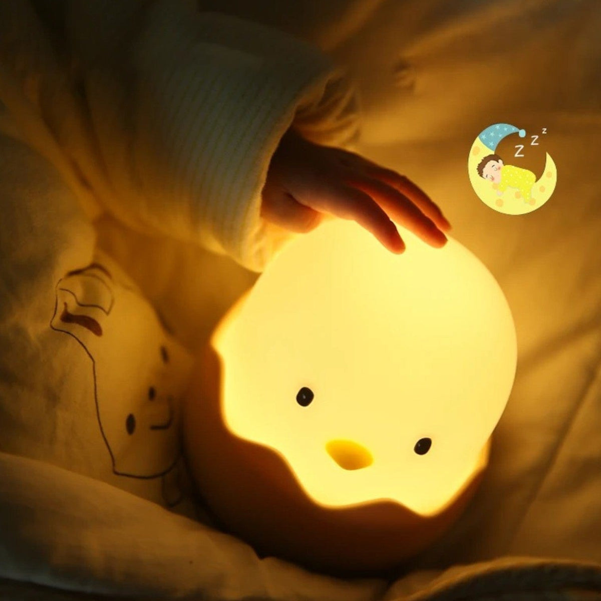 Veilleuse enfant poussin œuf