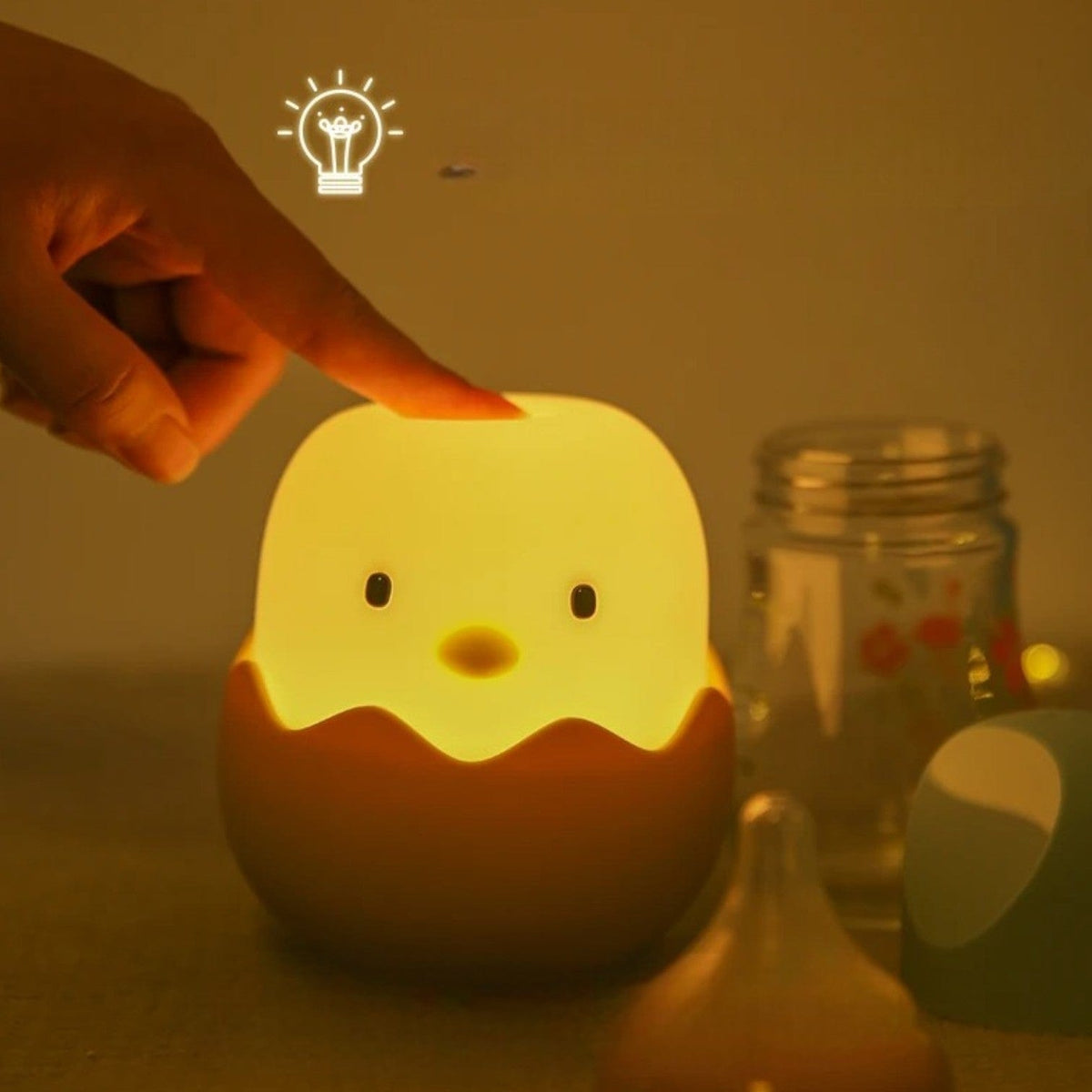 Veilleuse enfant poussin œuf