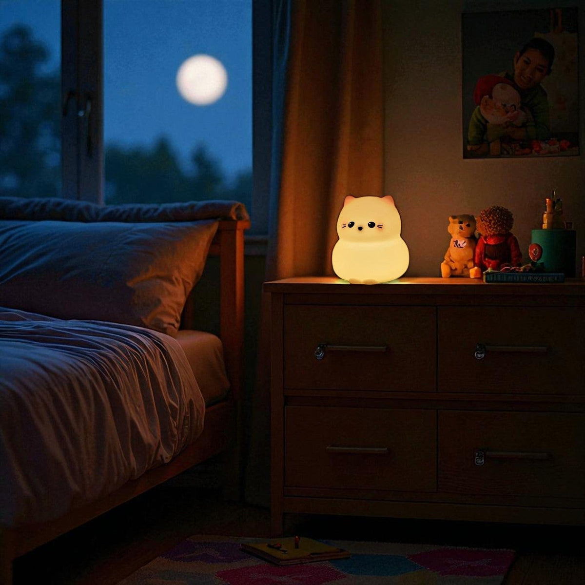 Veilleuse lampe chat