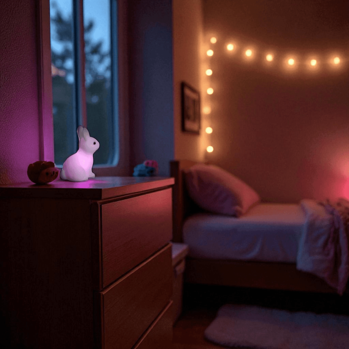 Veilleuse lapin assis