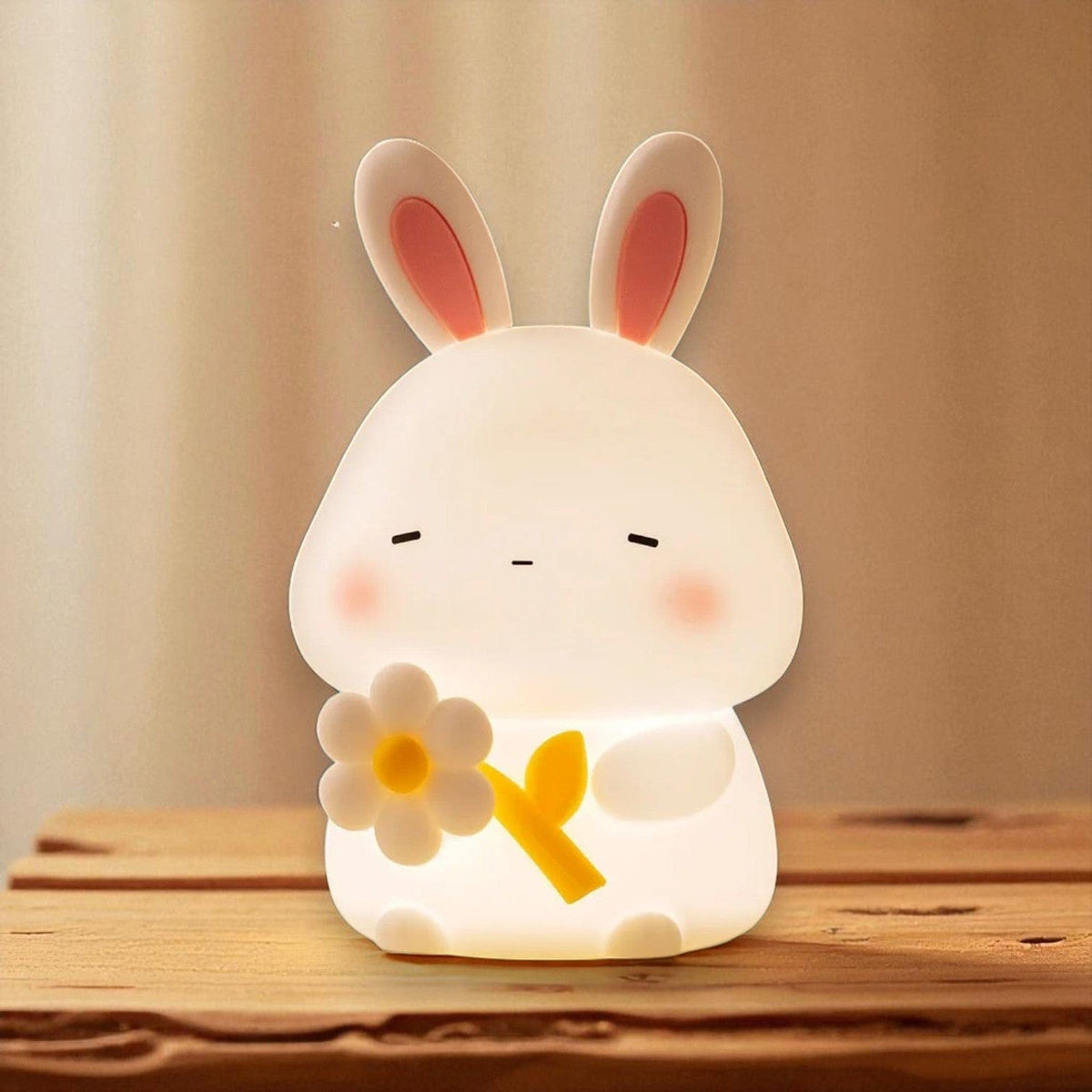 Veilleuse lapin fleur