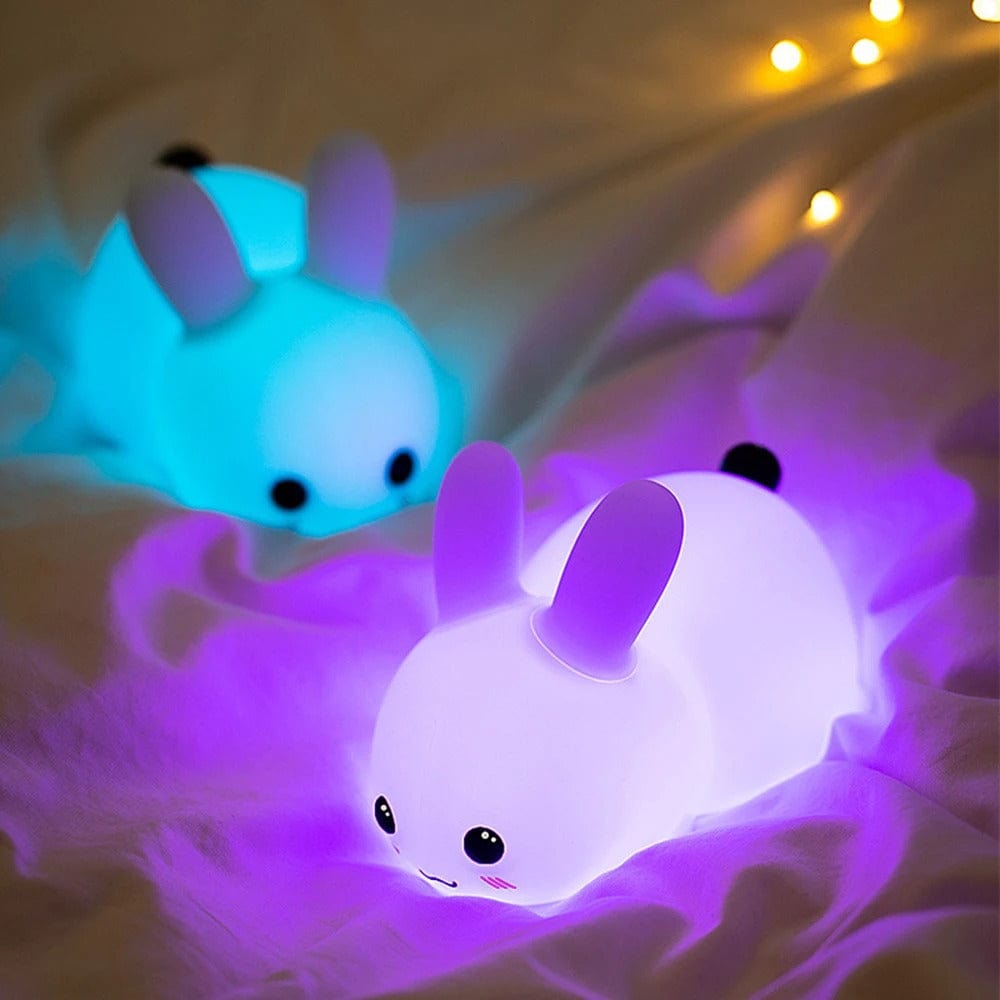Veilleuse lapin nuit enchantée