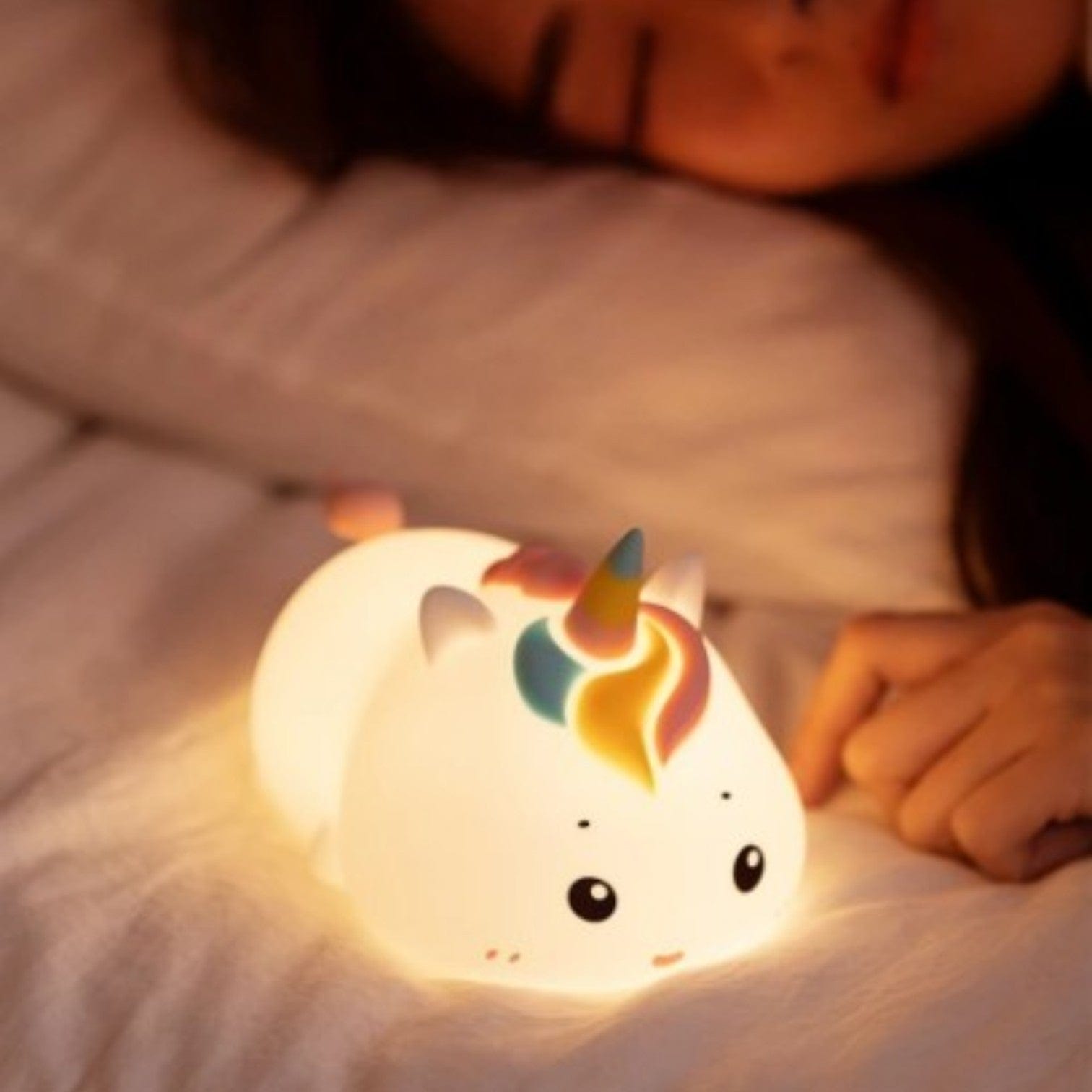 Veilleuse licorne blanche