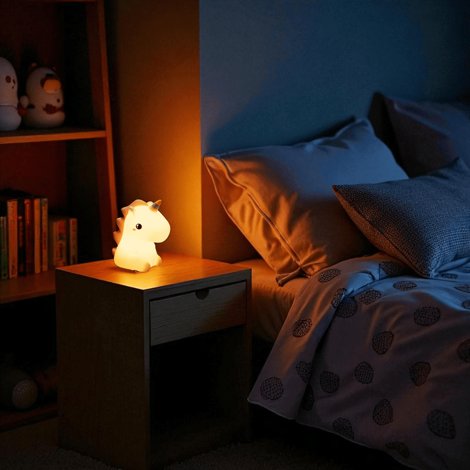 Veilleuse licorne multicolore