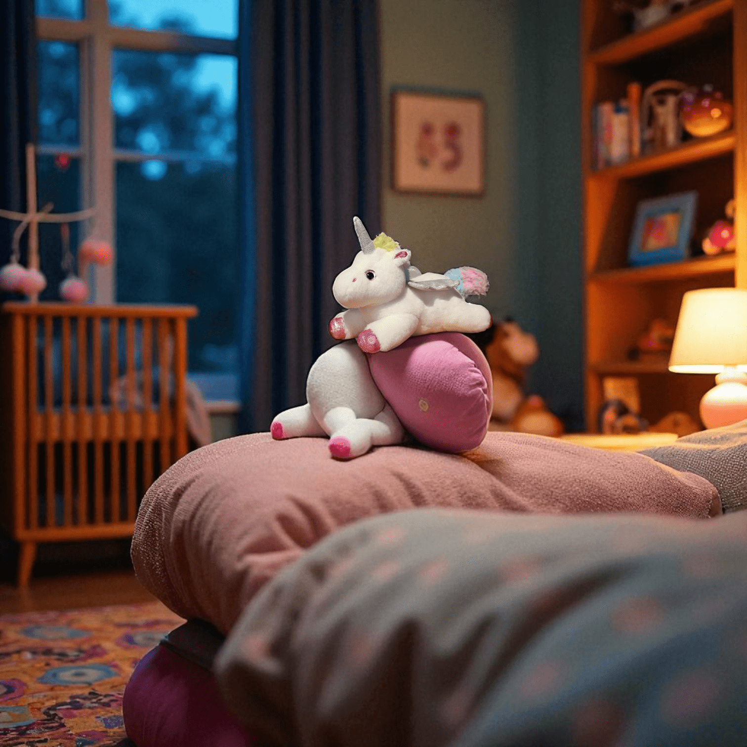 Veilleuse licorne peluche