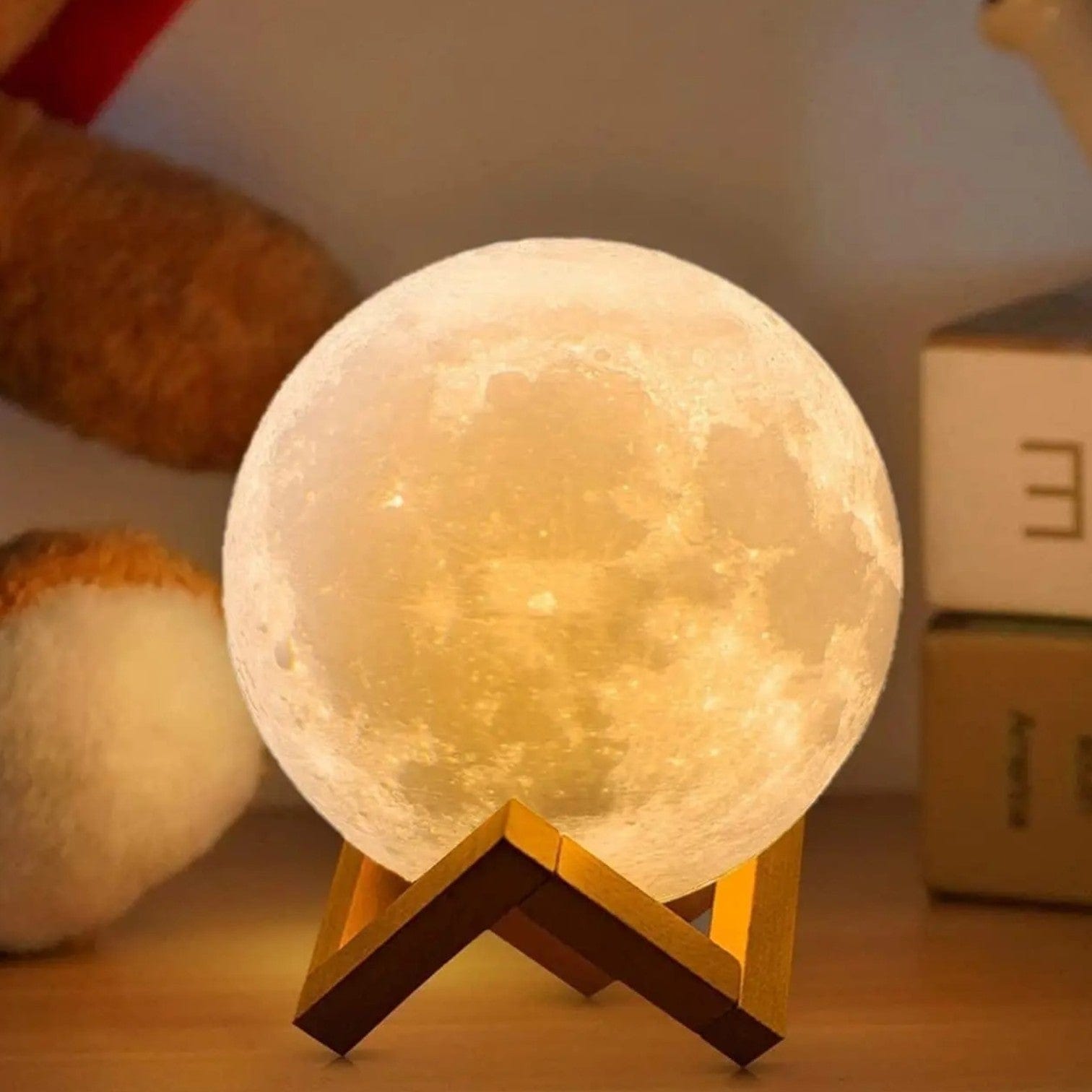 Veilleuse lune magique bois