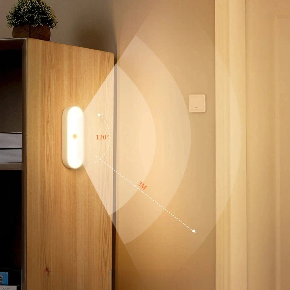 Veilleuse murale design allongé