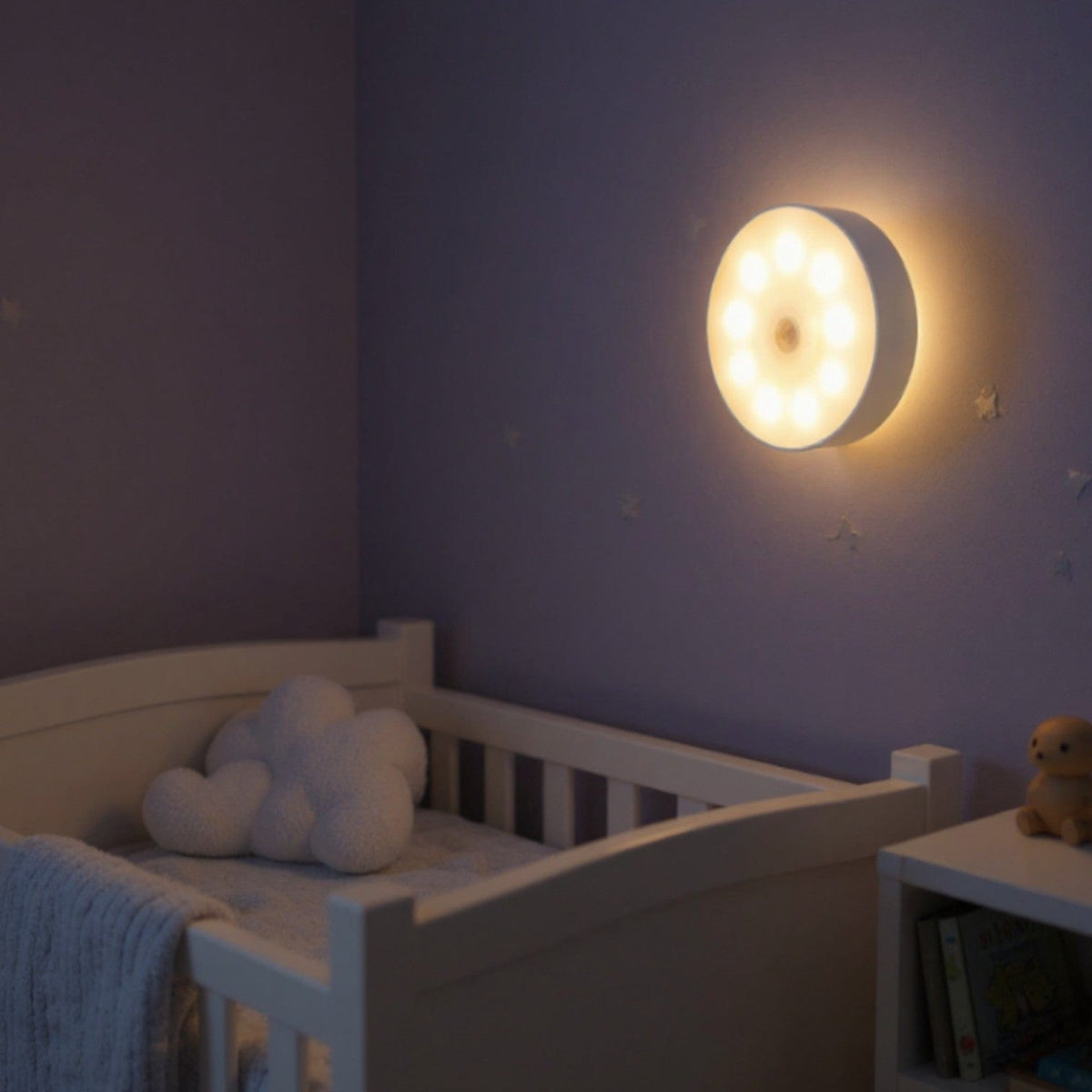 Veilleuse murale ronde douce