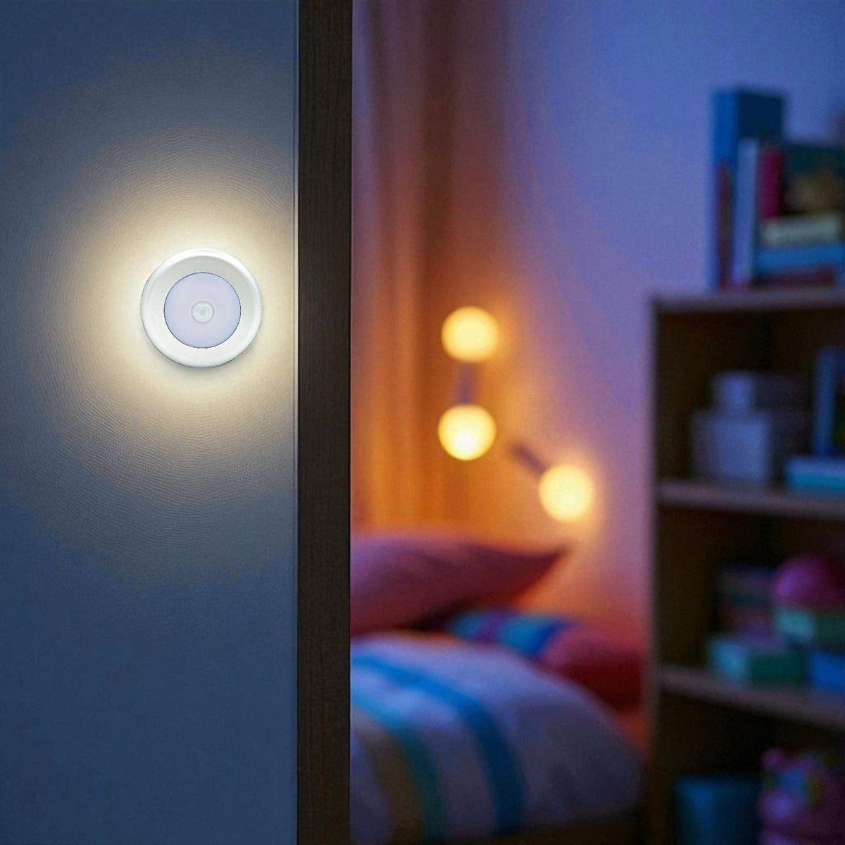 Veilleuse murale ronde pratique