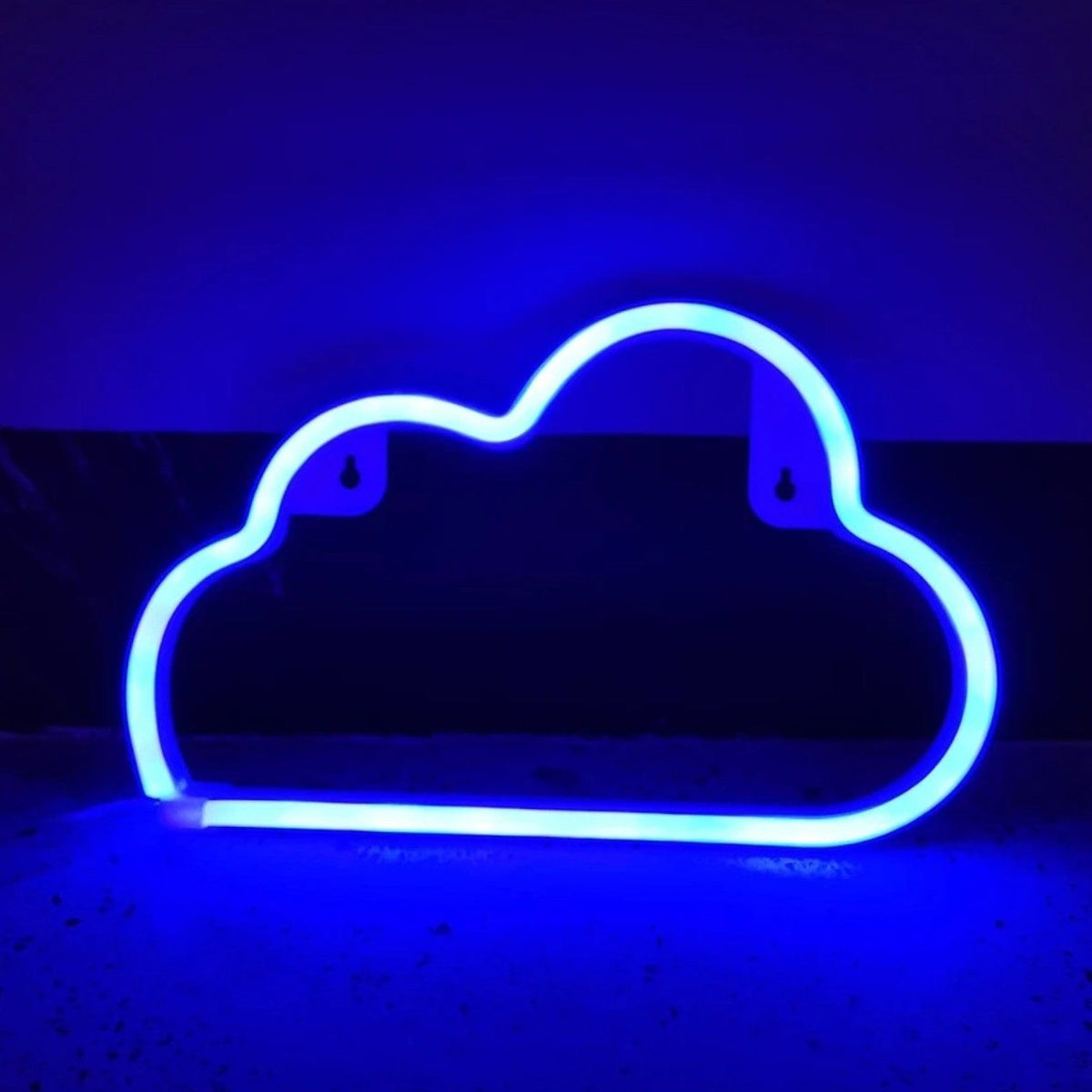 Veilleuse nuage néon Bleu