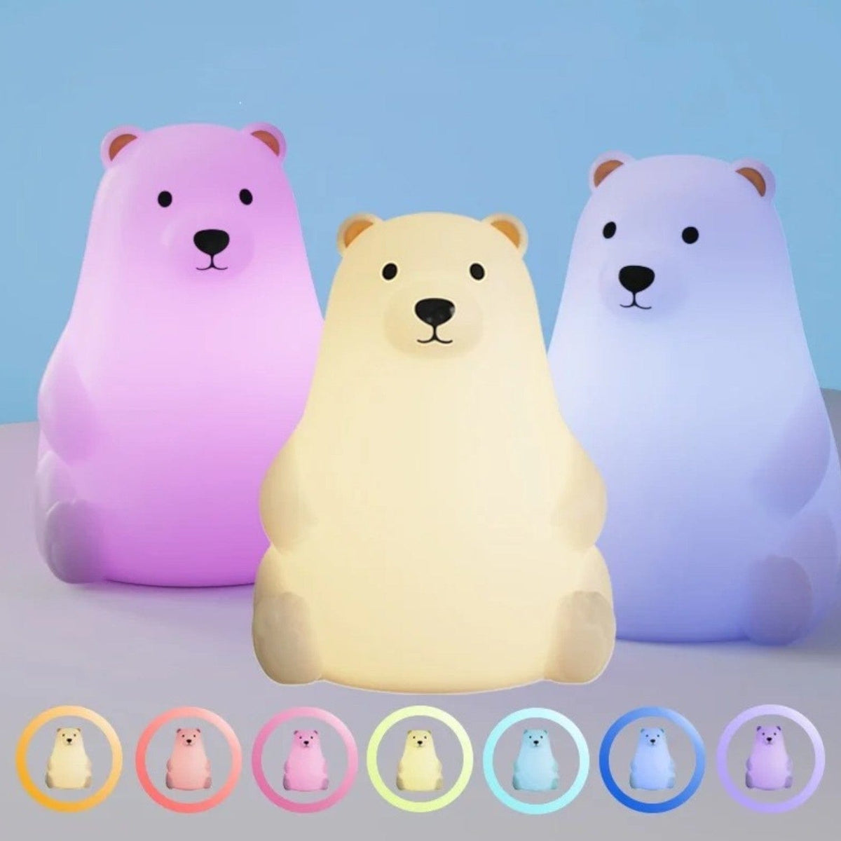 Veilleuse ours polaire assis