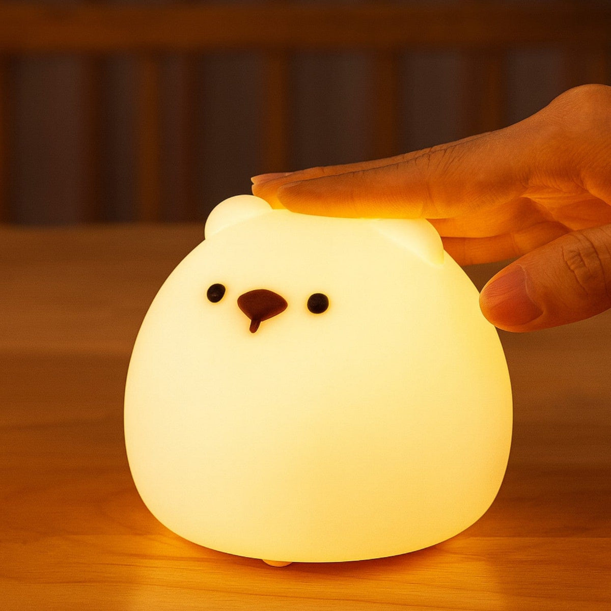 Veilleuse ours rond lumineux