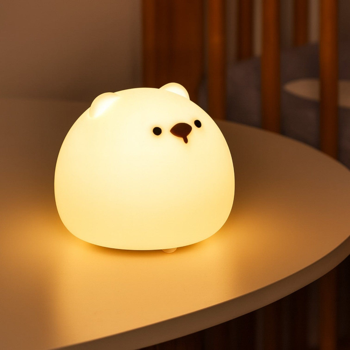 Veilleuse ours rond lumineux
