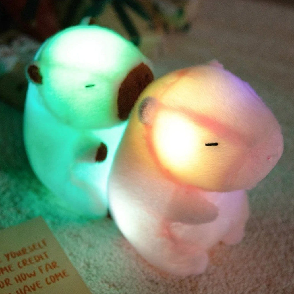 Veilleuse peluche capybara