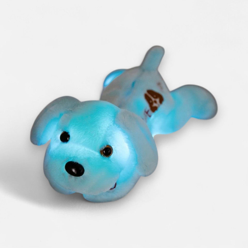 Veilleuse peluche chien Bleu