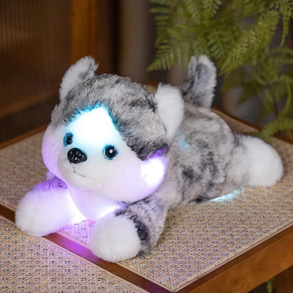 Veilleuse peluche husky