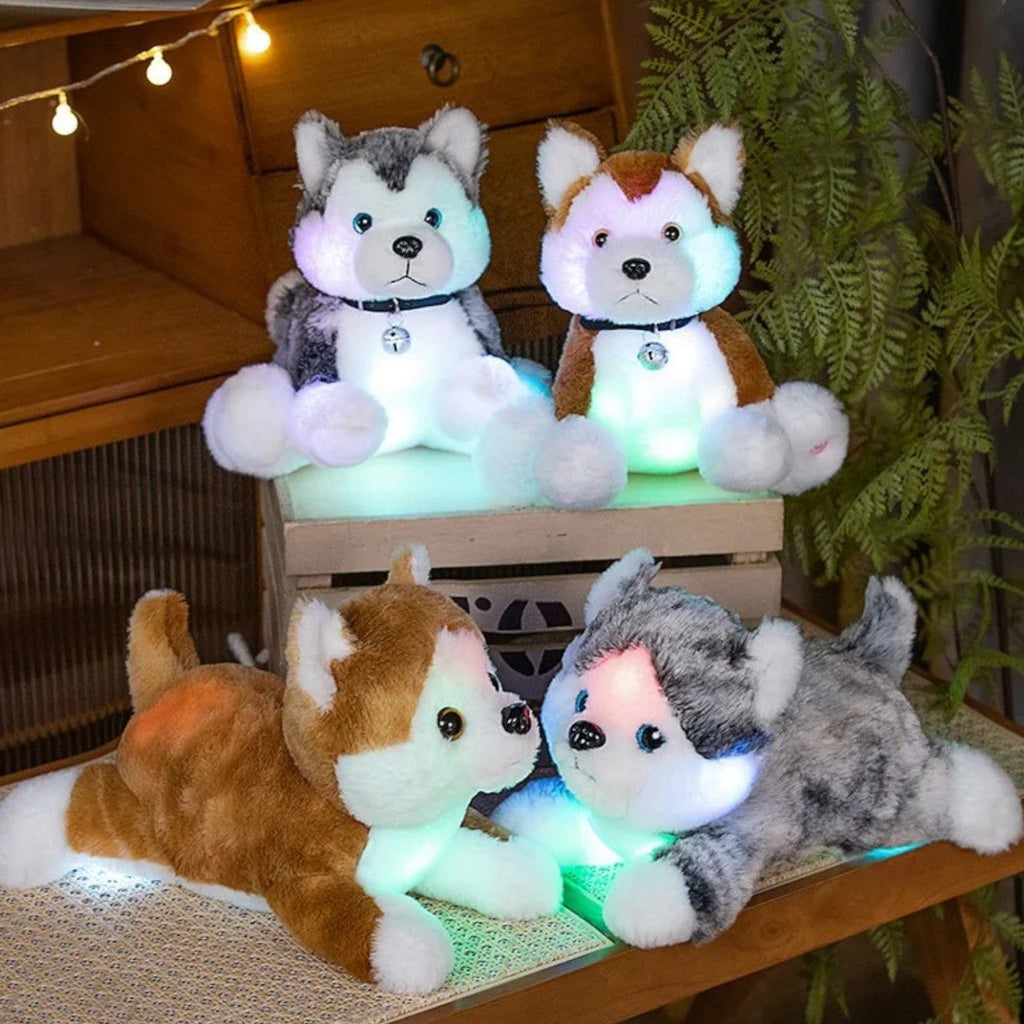 Veilleuse peluche husky