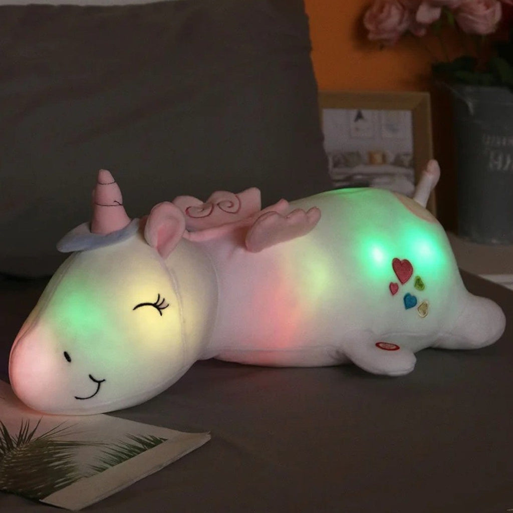Veilleuse peluche licorne rêve