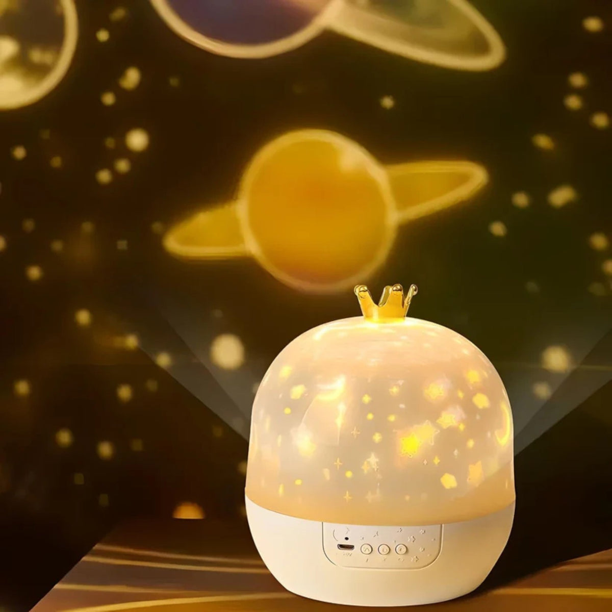 Veilleuse projection tournante