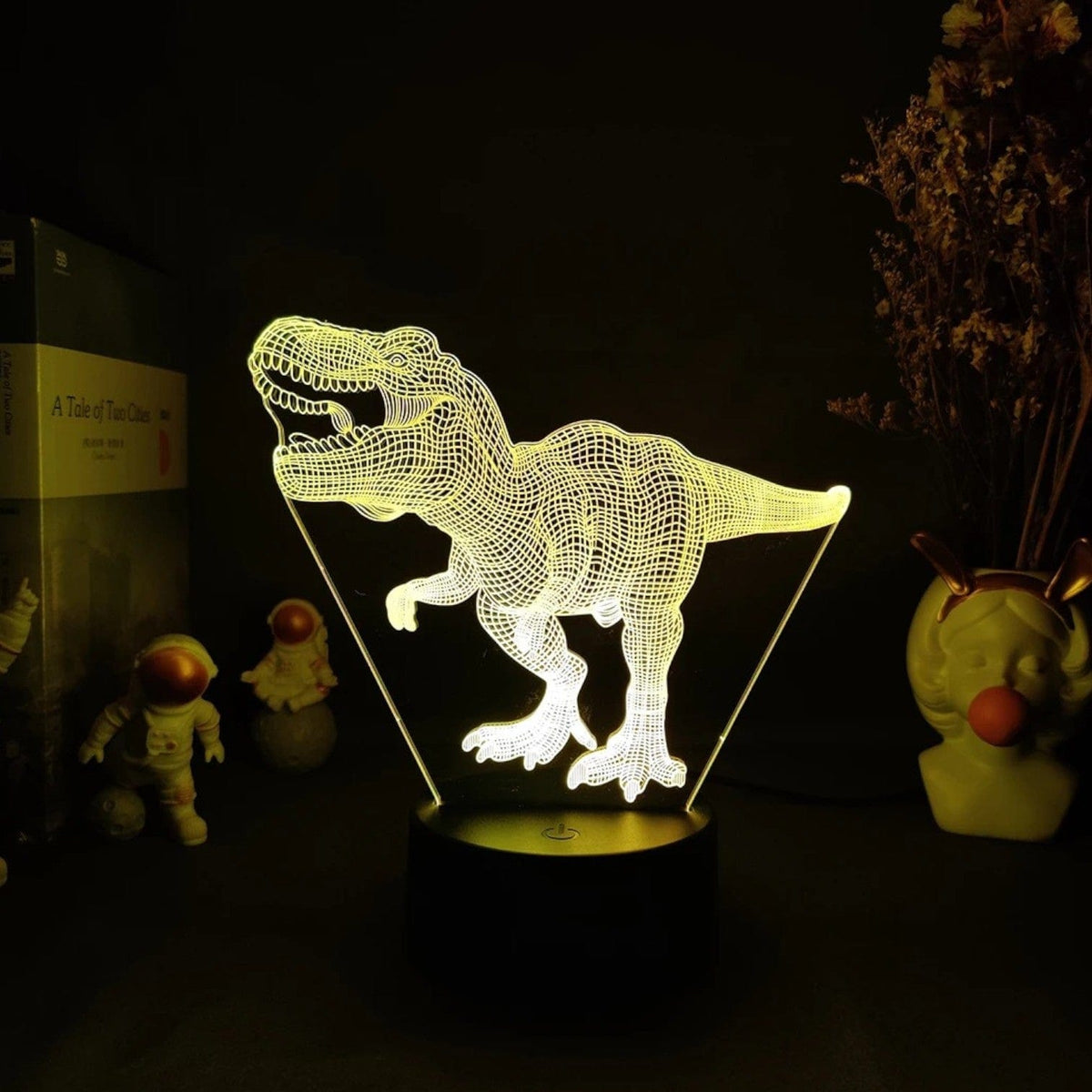 Veilleuse Tyrannosaurus design 3D