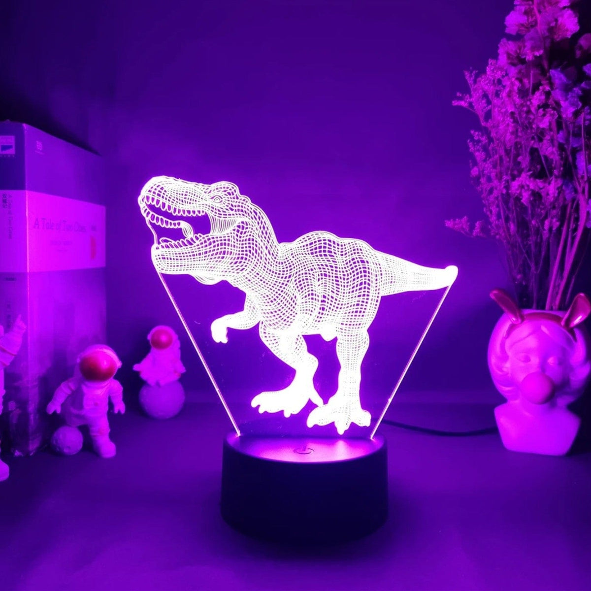 Veilleuse Tyrannosaurus design 3D