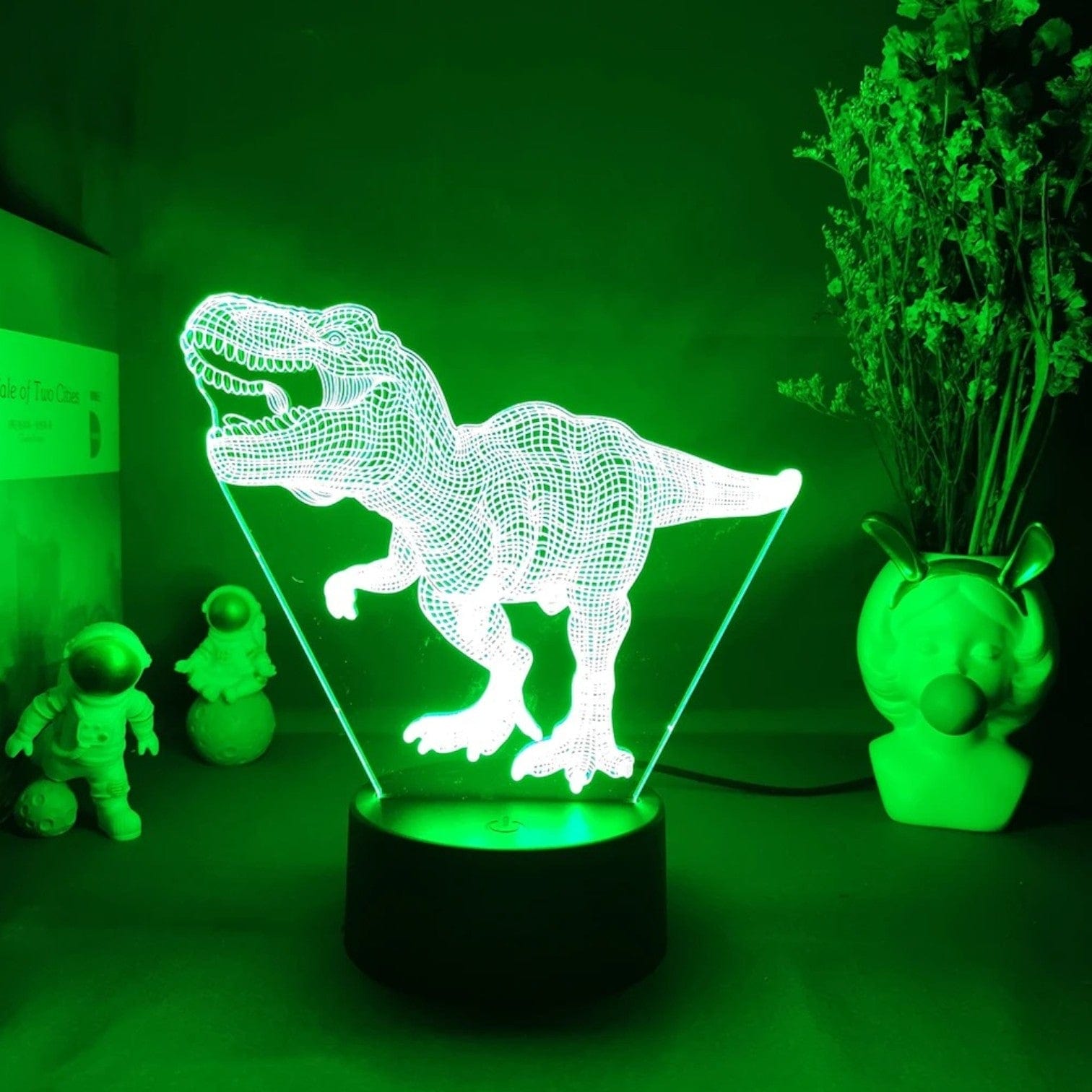 Veilleuse Tyrannosaurus design 3D
