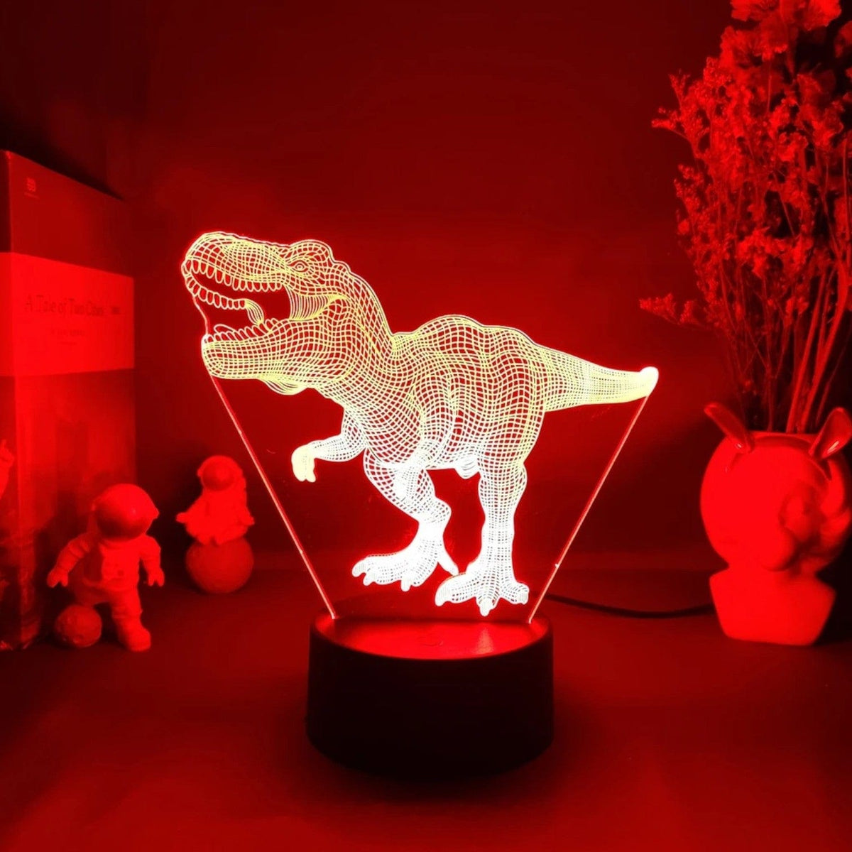 Veilleuse Tyrannosaurus design 3D